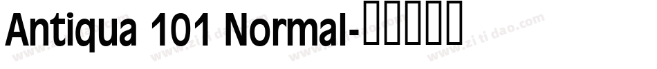 Antiqua 101 Normal字体转换